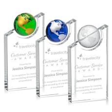 Axis Globe Spheres Crystal Award - Crystal Awards