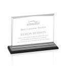 Lismore Black Rectangle Crystal Award