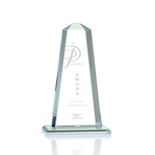 Corporate Awards - Glass Awards - Jade Glass Awards - Pinnacle Jade Obelisk Glass Award
