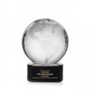Globe Black on Paragon Spheres Crystal Award