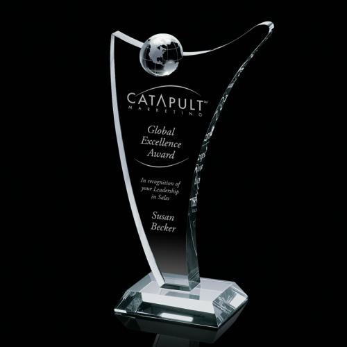 Corporate Awards - Crystal Awards - Castello Globe Spheres Crystal Award