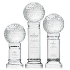 Employee Gifts - Golf Ball Spheres on Colverstone Base Crystal Award