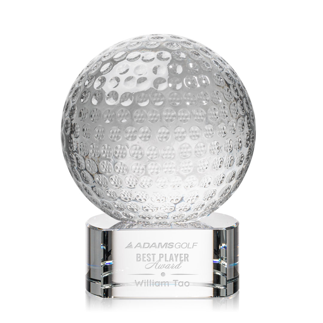 Golf Ball Spheres on Paragon Base Crystal Award