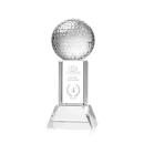 Golf Ball Clear on Stowe Base Spheres Crystal Award