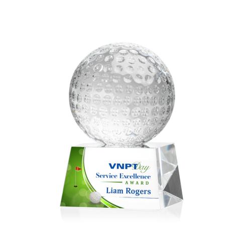 Golf Ball Clear On Langport Base Spheres Crystal Award, 43% OFF