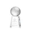 Golf Ball Spheres on Celestina Base Crystal Award
