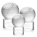 Golf Ball Spheres on Marvel Base Crystal Award