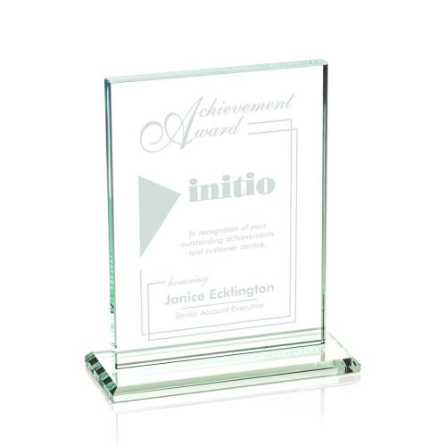 Corporate Awards - Emperor Jade Rectangle Glass Award