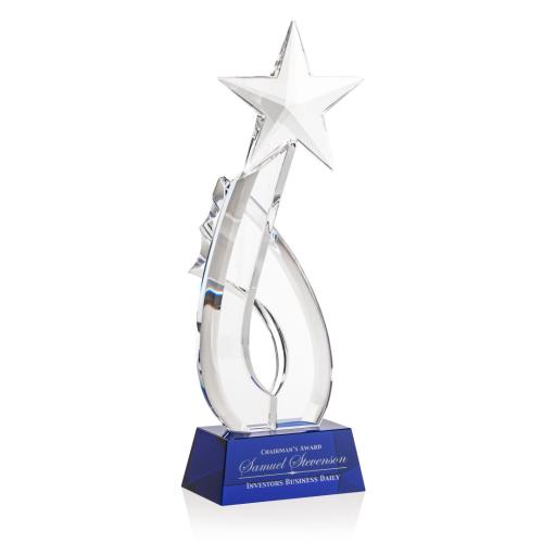 Corporate Awards - Odessa Shooting Blue Star Crystal Award