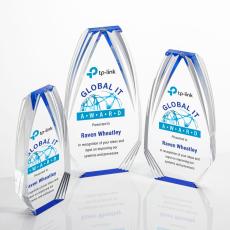 Employee Gifts - Lantana Full Color Blue Acrylic Award