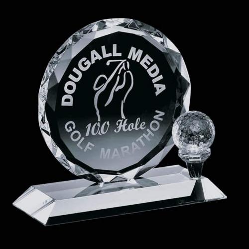 Corporate Awards - Crystal Awards - Nashdene Golf Spheres Crystal Award