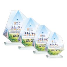 Employee Gifts - Picton Full Color Clear Abstract / Misc Crystal Award