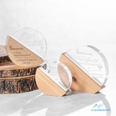 Employee Gifts - Soleil Circle Wood Award