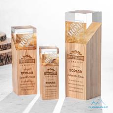 Employee Gifts - Falaise Obelisk Wood Award