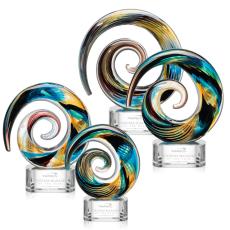 Employee Gifts - Nazare Clear on Paragon Circle Glass Award