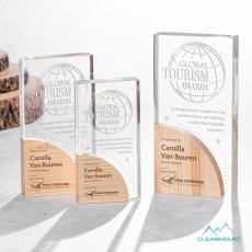 Employee Gifts - Nuage Rectangle Wood Award