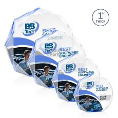 Employee Gifts - Piedmont Full Color Blue Acrylic Award