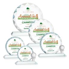 Employee Gifts - Nashdene Full Color Clear Spheres Crystal Award