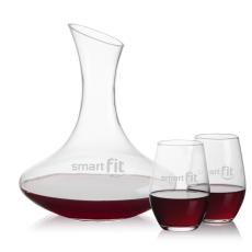 Employee Gifts - Hampton Carafe & Vale Stemless Wine