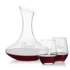 Employee Gifts - Hampton Carafe & Mandelay Stemless Wine