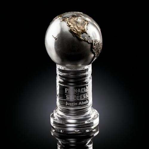 Corporate Awards - Continental Globe Spheres Metal Award