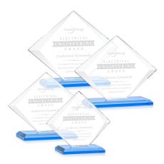 Employee Gifts - Griffith Sky Blue Diamond Crystal Award