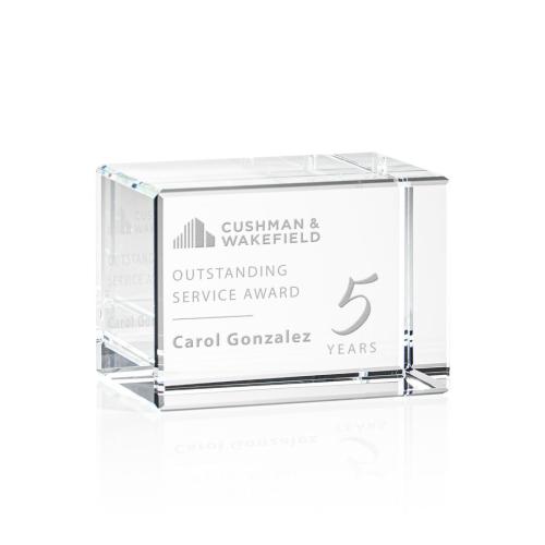 Corporate Awards - Lexington Cube Rectangle Crystal Award
