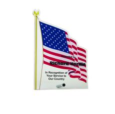 Employee Gifts - Acrylic Pin-Stand Flag Award