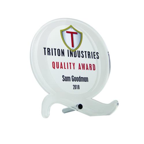 Corporate Awards - Acrylic Awards - Acrylic Pin-Stand Q Award