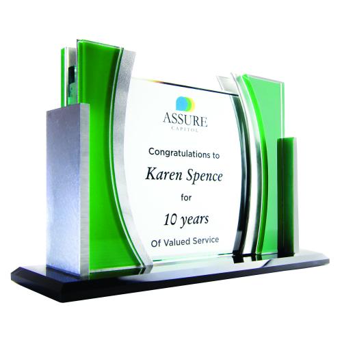 Corporate Awards - Metal Awards - Arched Accent Brackets Award