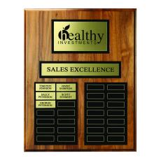 Employee Gifts - Walnut Perpetual Plaque