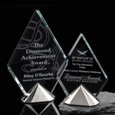 Employee Gifts - Celestial Starfire/Silver      Diamond Metal Award