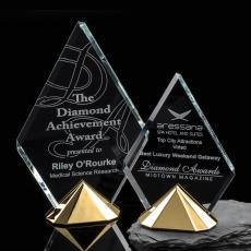 Employee Gifts - Celestial Starfire/Gold      Diamond Metal Award