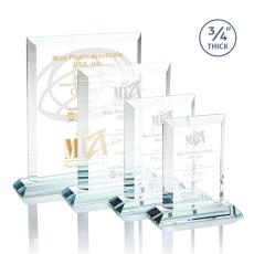 Employee Gifts - Harrington Clear Rectangle Crystal Award