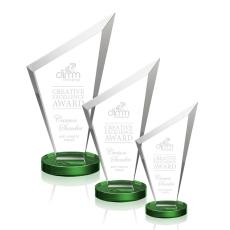 Employee Gifts - Condor Green Peak Crystal Award