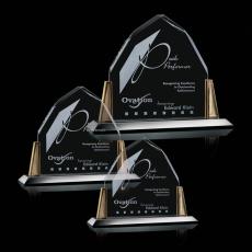 Employee Gifts - Avalon Gold Arch & Crescent Crystal Award