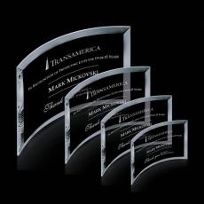 Employee Gifts - Madison Clear Arch & Crescent Crystal Award