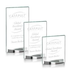 Employee Gifts - Salerno Rectangle Crystal Award