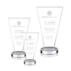 Employee Gifts - Burney Clear Abstract / Misc Crystal Award