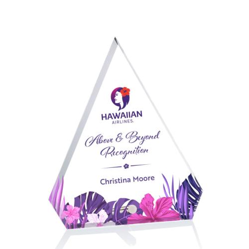 Corporate Awards - Cantebury Full Color Diamond Crystal Award
