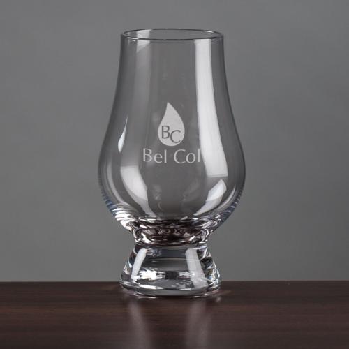 Corporate Recognition Gifts - Etched Barware - Glencairn® Scotch Whiskey - Deep Etch