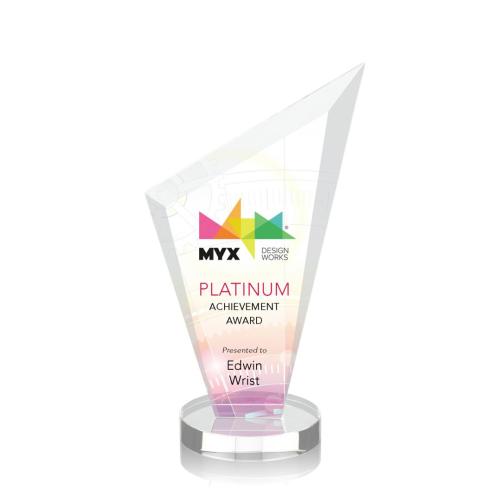 Corporate Awards - Condor Full Color Starfire Peak Crystal Award