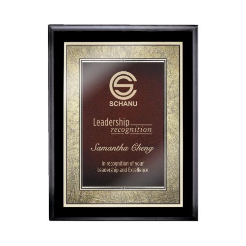 Corporate Awards - Award Plaques - Farnsworth/Tamara - Black/Burgundy