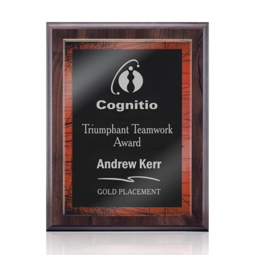Corporate Awards - Award Plaques - Farnsworth/Caprice - Cherry/Red