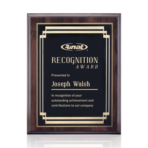 Corporate Awards - Award Plaques - Farnsworth/Marquis - Cherry/Black