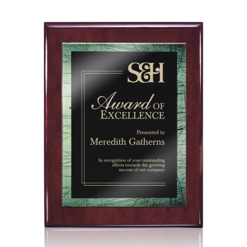 Corporate Awards - Award Plaques - Oakleigh/Caprice - Rosewood/Green