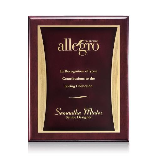 Corporate Awards - Award Plaques - Oakleigh/Showtime - Rosewood/Red