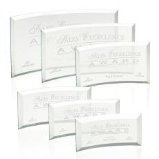 Employee Gifts - Bancroft Jade Arch & Crescent Glass Award