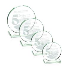 Employee Gifts - Victoria Jade Circle Glass Award