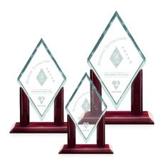 Employee Gifts - Mayfair Jade Diamond Glass Award